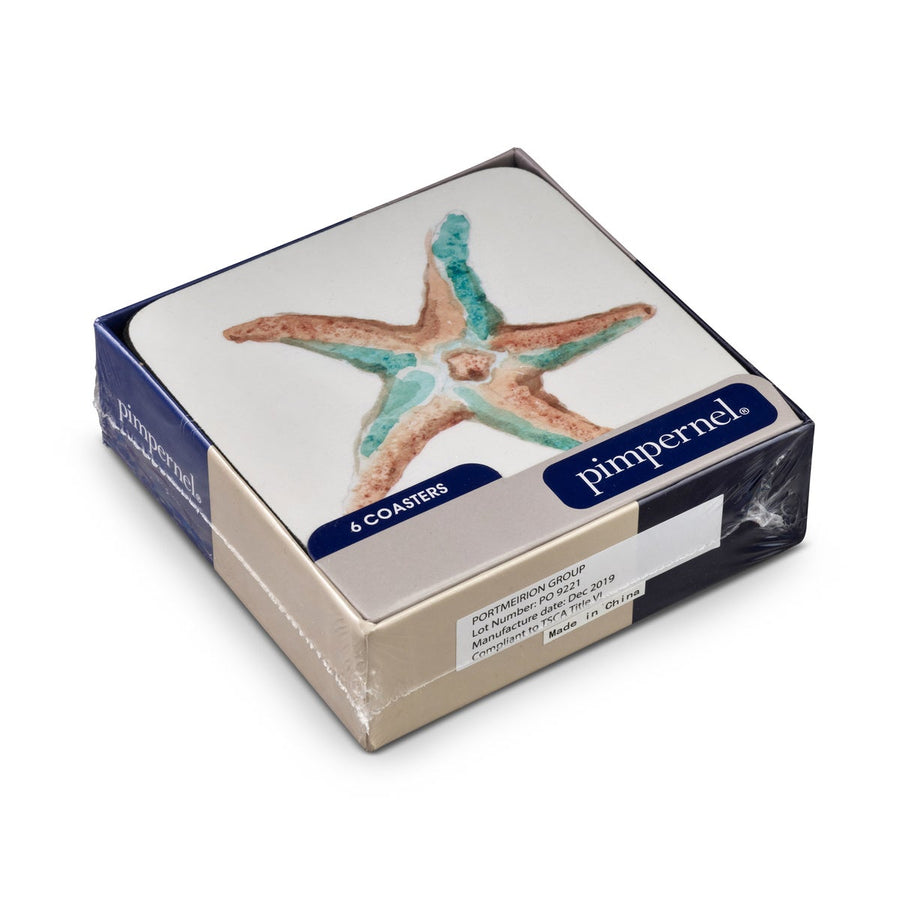 Coastal Shore Coasters, Set of 6