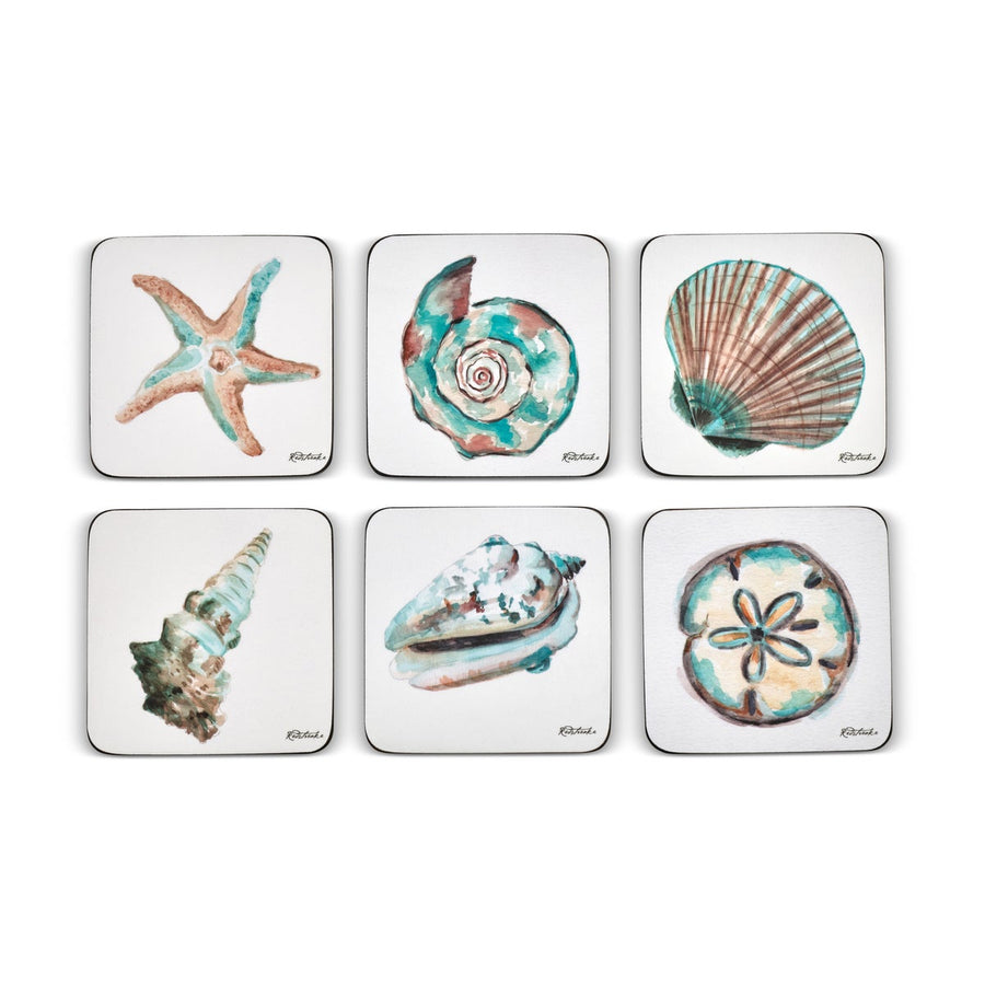 Coastal Shore Coasters, Set of 6