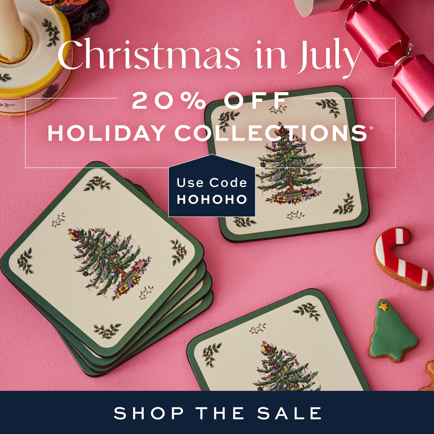 Christmas in July Sale - Use code HOHOHO to save 20% on select holiday collections on haustopia.com
