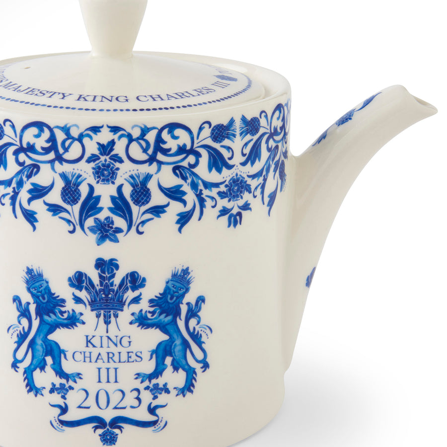 Spode King Charles III Coronation Commemorative Teapot
