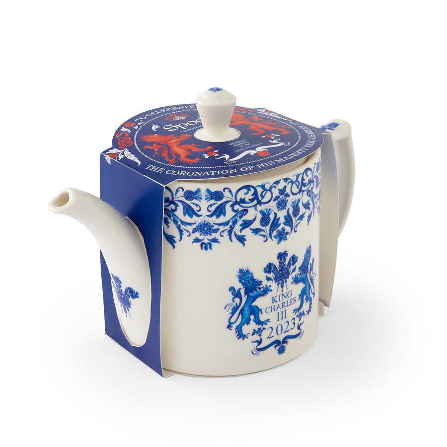 Spode King Charles III Coronation Commemorative Teapot