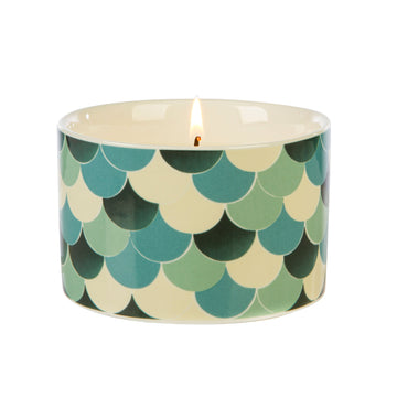 Wax Lyrical Fired Earth Wax Filled Medium Candle, Green Tea & Bergamot