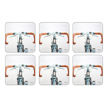 Pimpernel Bicycle Coasters, Set of 6