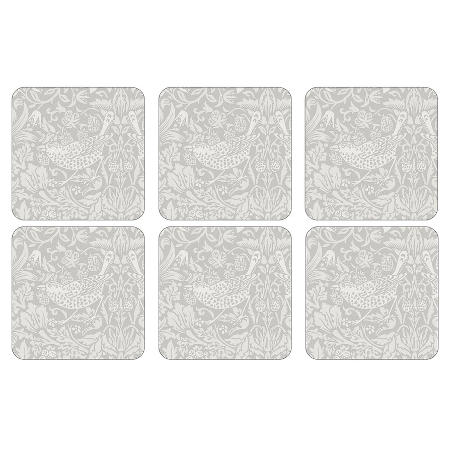 Pimpernel Spode Morris & Co. Pure Pimpernel Spode Morris Strawberry Thief Coasters, Set of 6