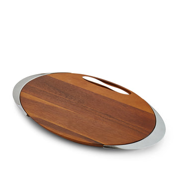 Nambe Eclipse Cheese Board W/Knife