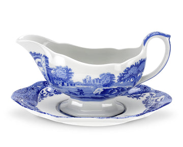 Spode Blue Italian  Sauce Boat 10oz