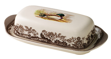 Spode Woodland Covered Butter Dish