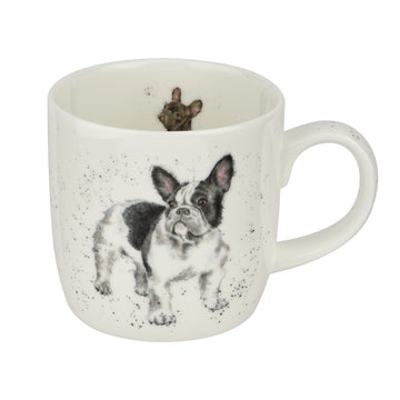Royal Worcester Hannah Dale Wrendale Designs Frenchie Mug