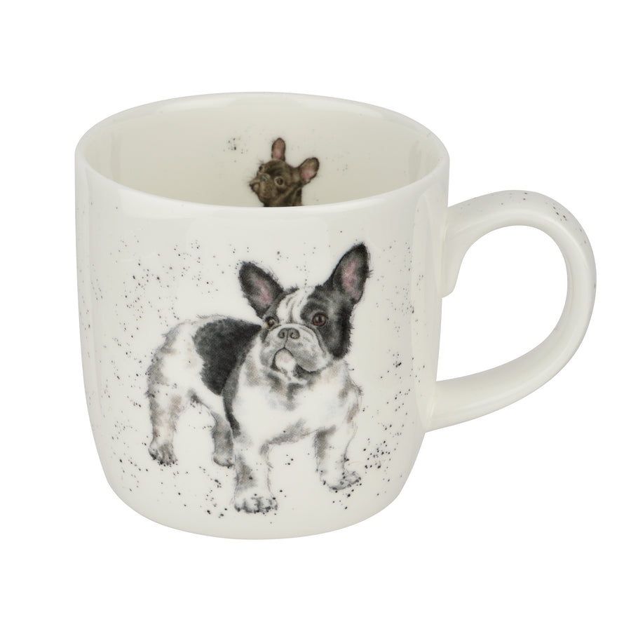 Royal Worcester Hannah Dale Wrendale Designs Frenchie Mug