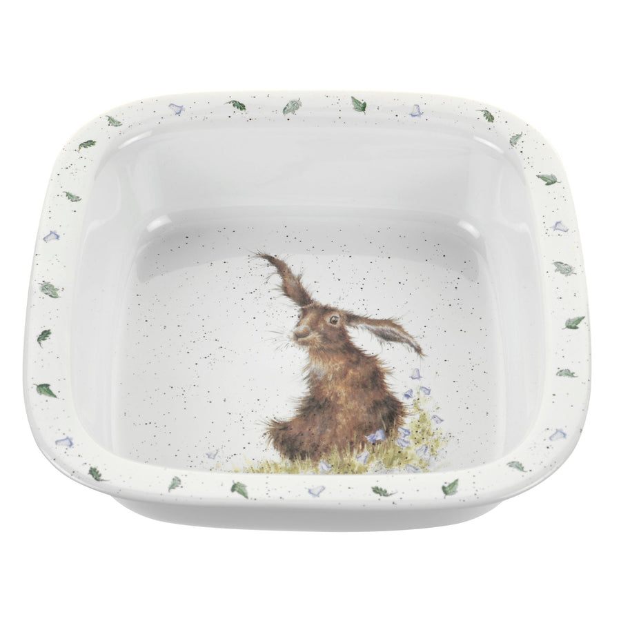 Royal Worcester Hannah Dale Wrendale DesignsSquare Dish (Hare)