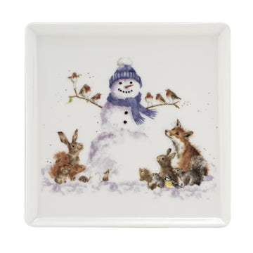 Royal Worcester Hannah Dale Wrendale Designs  Gathered All Around Square Plate