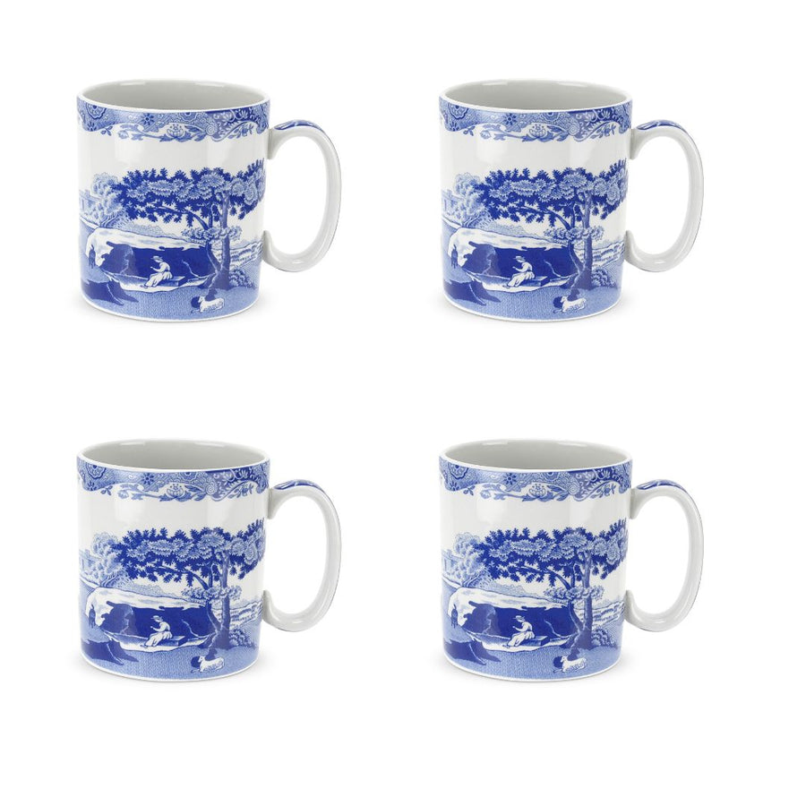 Spode Blue Italian Coffee Tea Mug Set