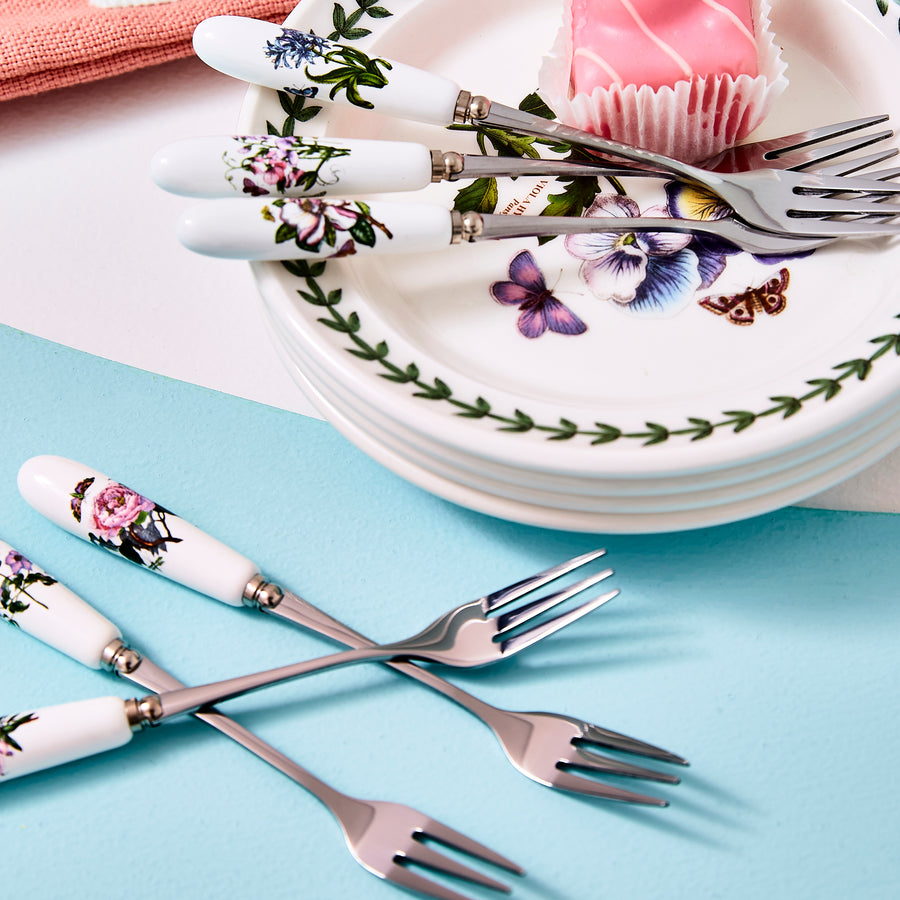 Portmeirion Botanic Garden Pastry Fork, Set of 6
