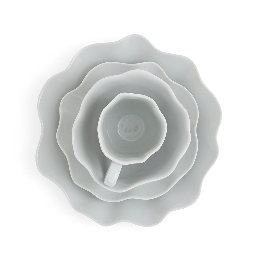 Portmeirion Sophie Conran Floret Dove Grey 4-Piece Place Setting