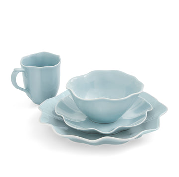 Portmeirion Sophie Conran Floret Robins Egg Blue 4-Piece Place Setting