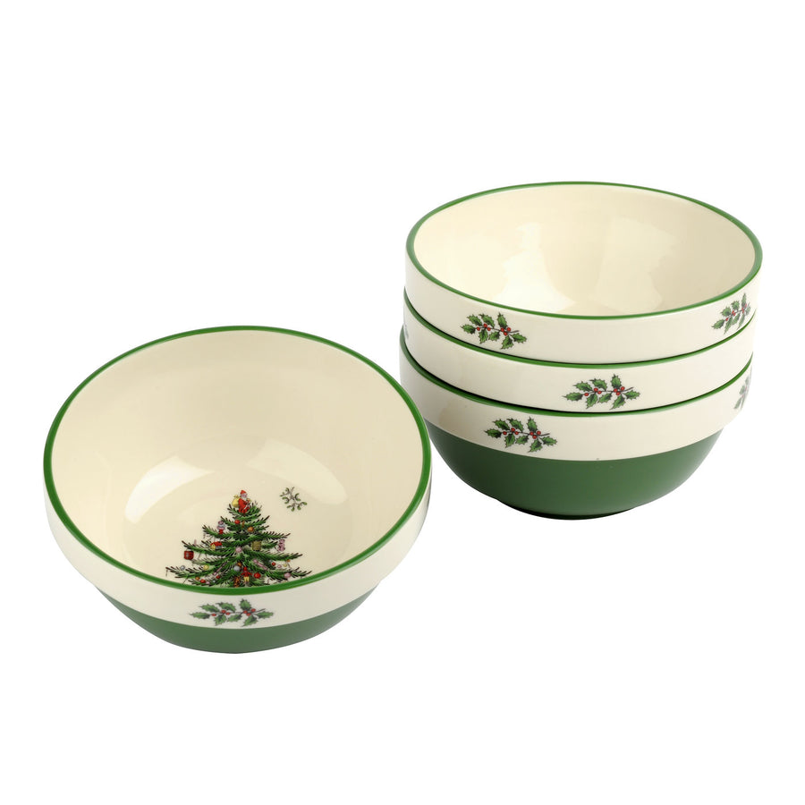 Spode Christmas Tree Stacking Bowl, Set of 4