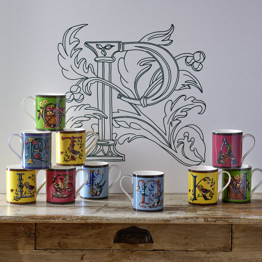 Spode Kit Kemp Alphabet Mugs