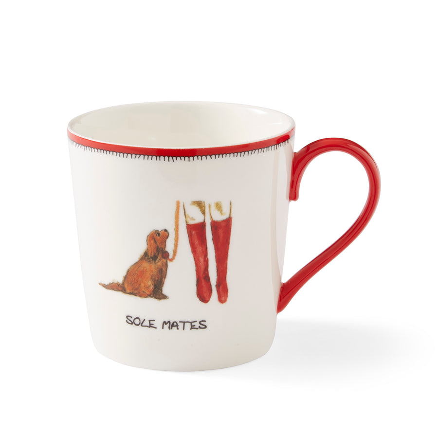Spode Kit Kemp Doodles Sole Mates Mug