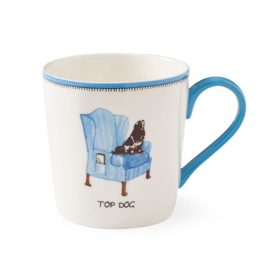 Spode Kit Kemp Doodles Top Dog Mug