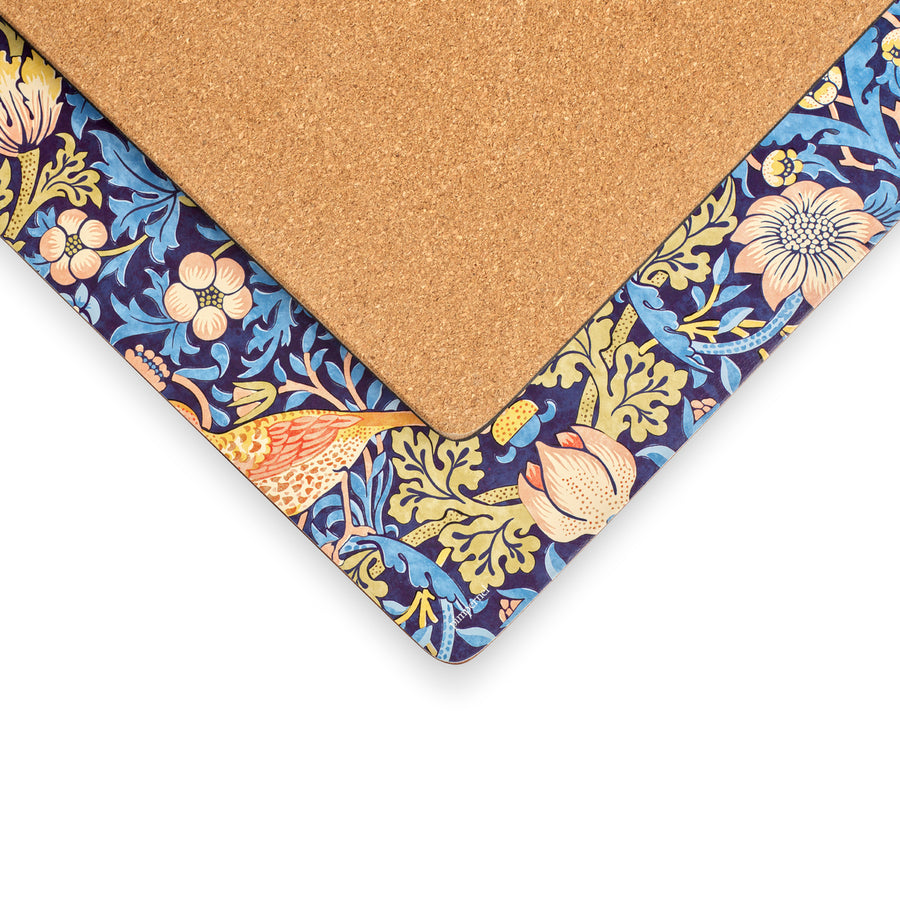 Pimpernel Morris & Co. Strawberry Thief Blue Placemats, Set of 4