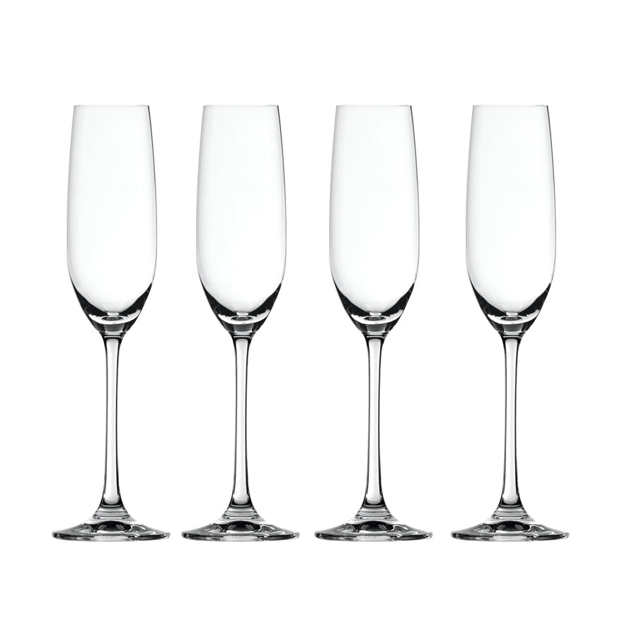 Salute Champagne Flutes, Set of 4