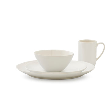 Portmeirion Sophie Conran Arbor Creamy White 4 Piece Place Setting