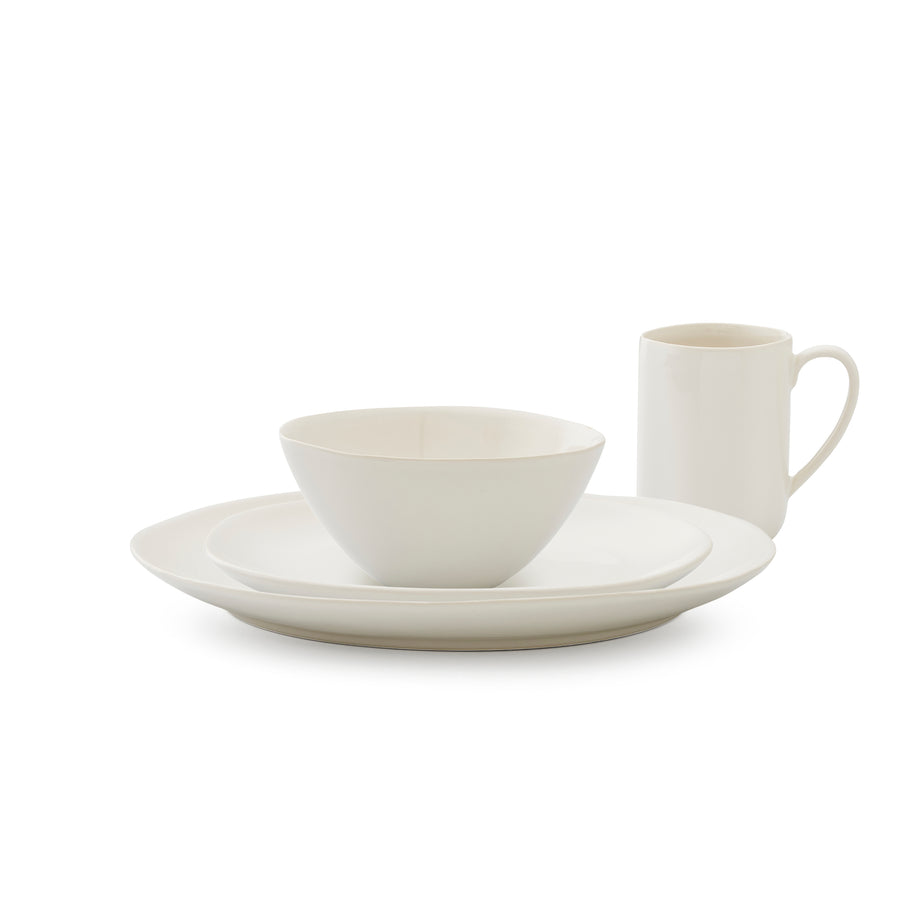 Portmeirion Sophie Conran Arbor Creamy White 4 Piece Place Setting