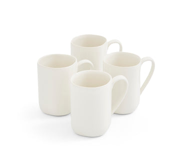 Portmeirion Sophie Conran Arbor Creamy White Mug, Set of 4 Dinnerware 