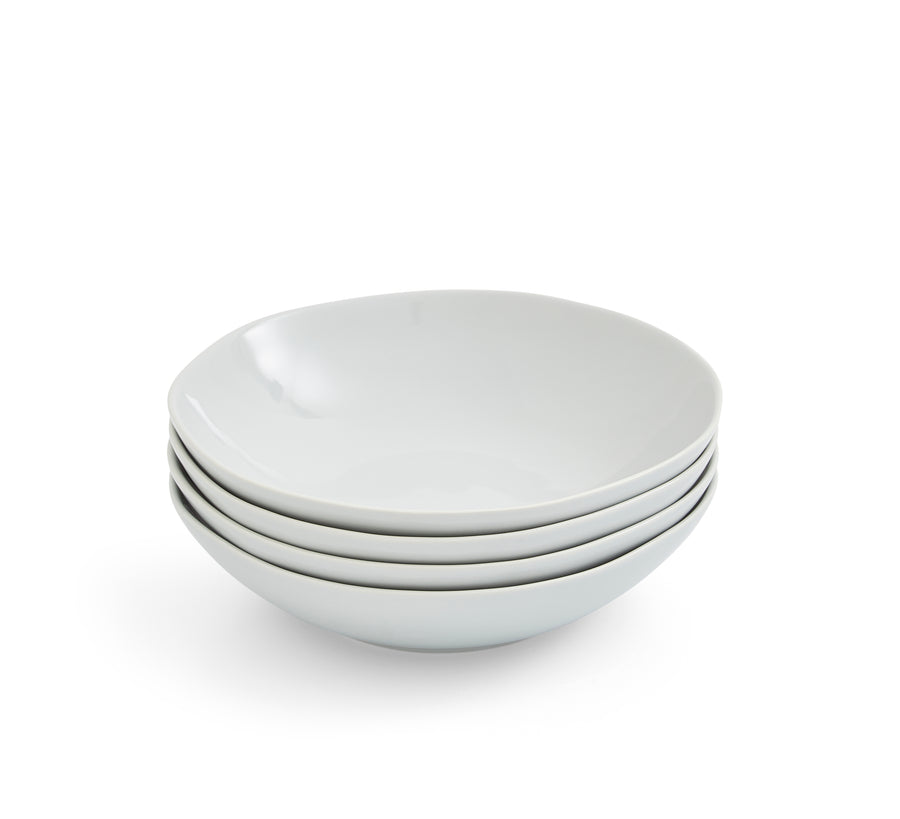 Portmeirion Sophie Conran Arbor Dove Grey Pasta Bowl, Set of 4 Dinnerware