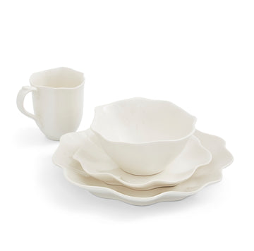 Portmeirion Sophie Conran Floret Creamy White 4 Piece Place Setting