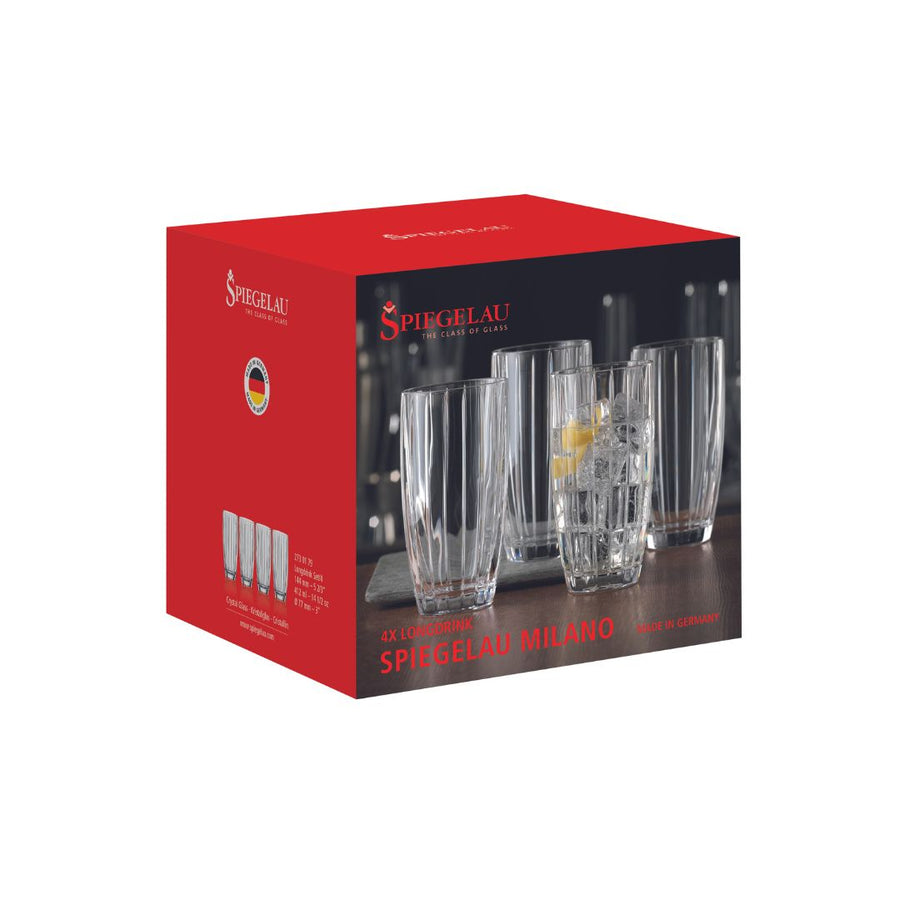 Spiegelau Milano Longdrink, Set of 4