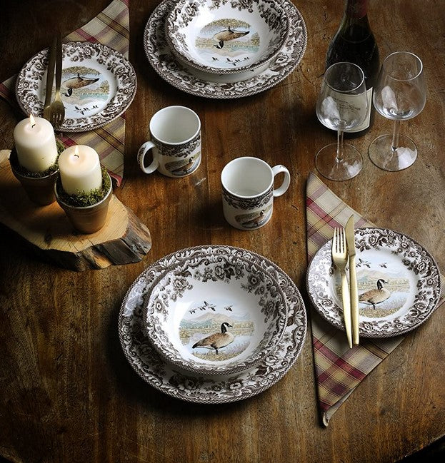 Spode Woodland Canada Goose Cereal Bowl - 8