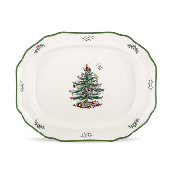 Spode Christmas Tree Sculpted Platter - 19