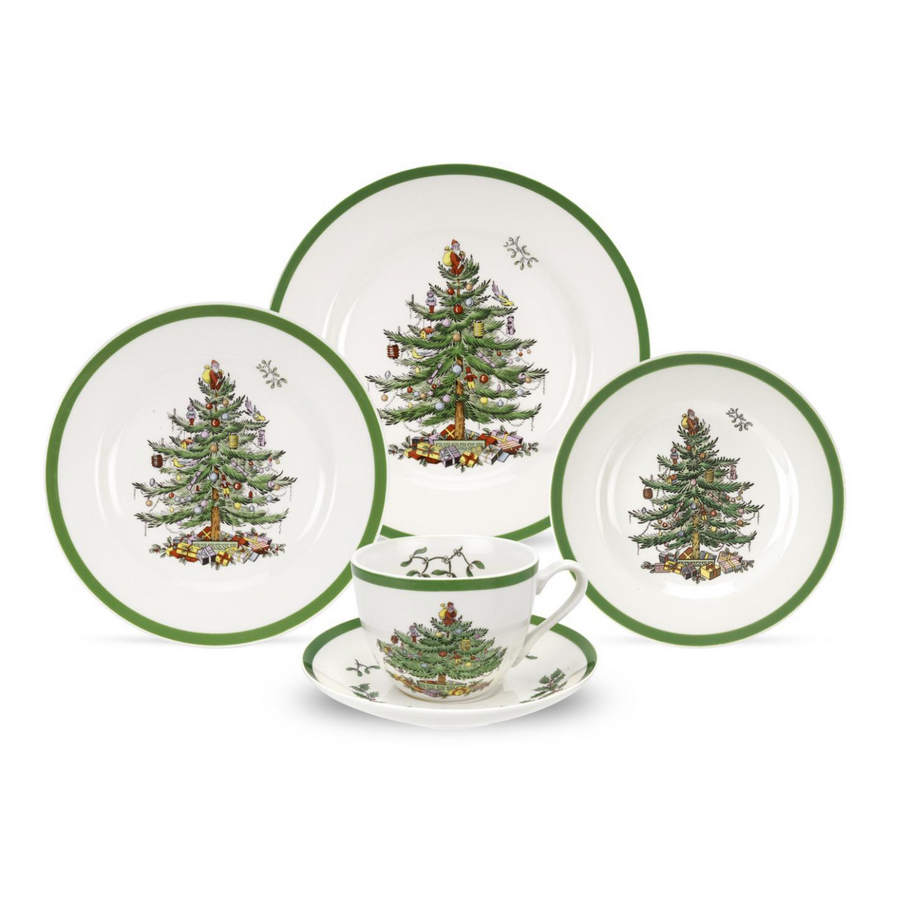 Spode Christmas Tree 5-Piece Place Setting