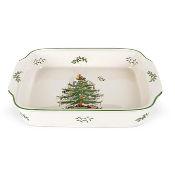 Spode Christmas Tree Rectangular Baker - 15
