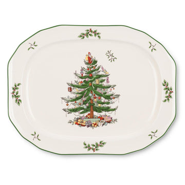 Spode Christmas  Tree Sculpted Platter - 14