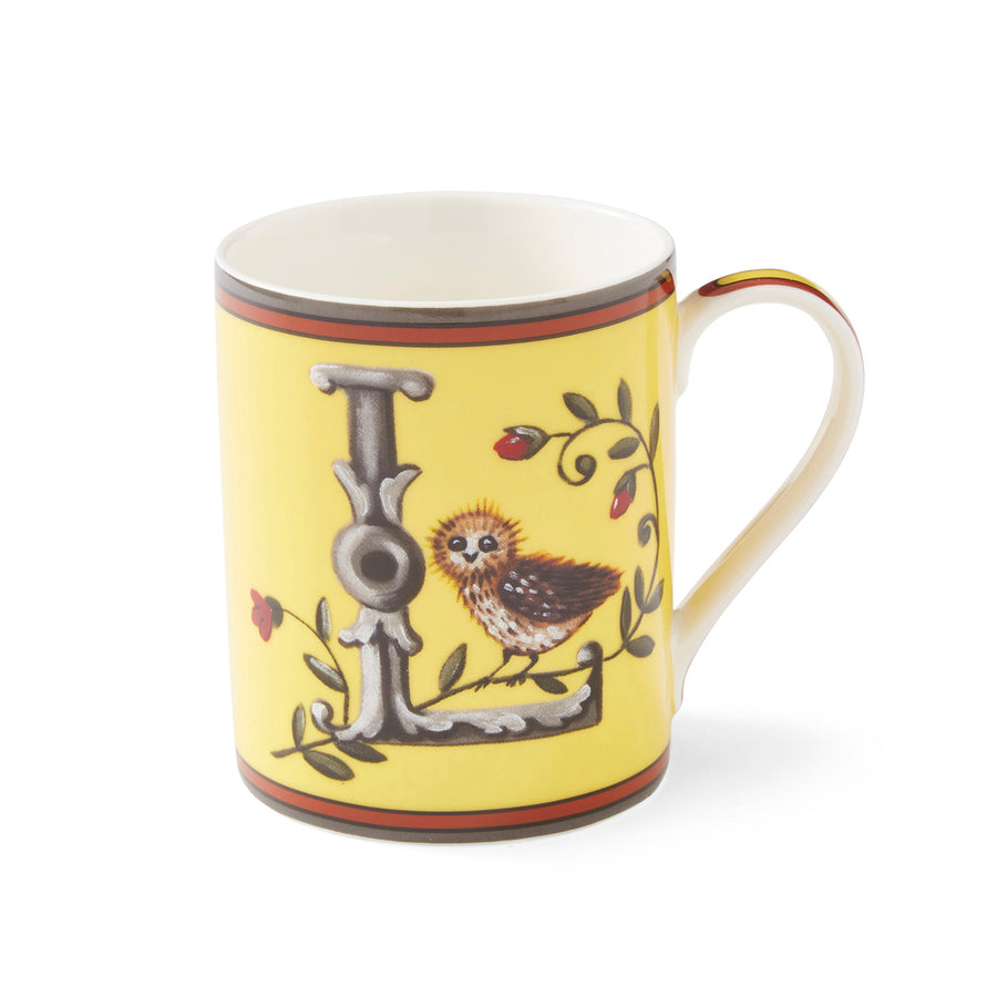 Spode Kit Kemp Alphabet Mugs_Letter L