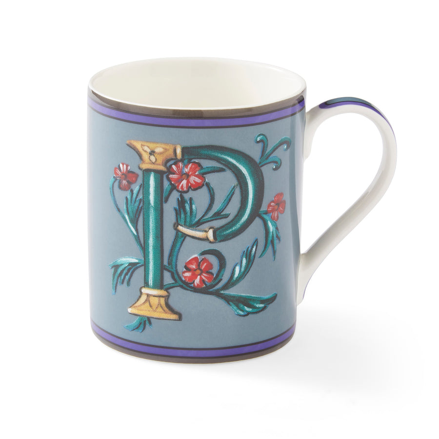 Spode Kit Kemp Alphabet Mugs_Letter P
