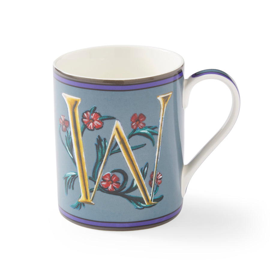 Spode Kit Kemp Alphabet Mugs_Letter W