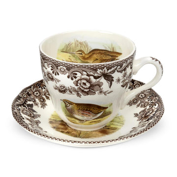 Spode Woodland Teacup & Saucer - 7 oz.