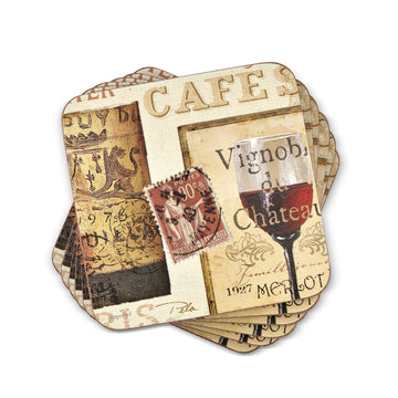Pimpernel French Cellar Coasters, Set of 6