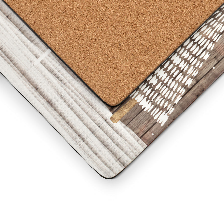 Pimpernel Wooden White Christmas Placemats, Set of 4