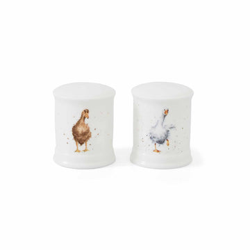 Royal Worcester Hannah Dale Wrendale Designs  Salt & Pepper Shakers