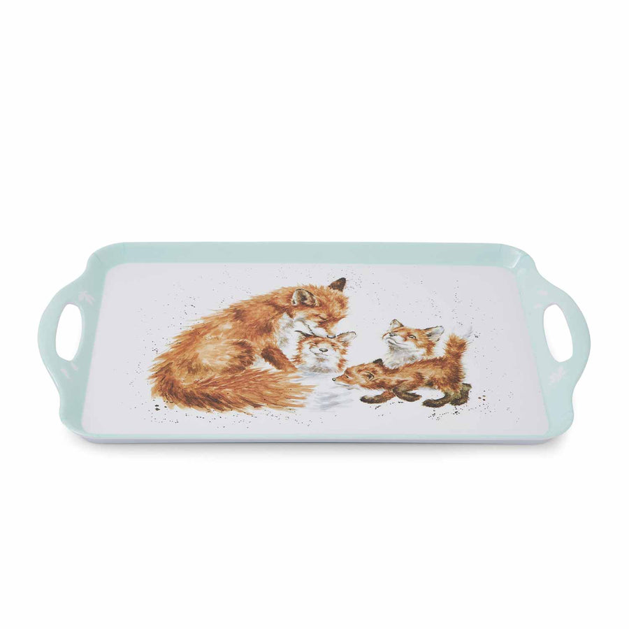 Pimpernel Wrendale Designs  Fox Kisses Melamine Handled Tray