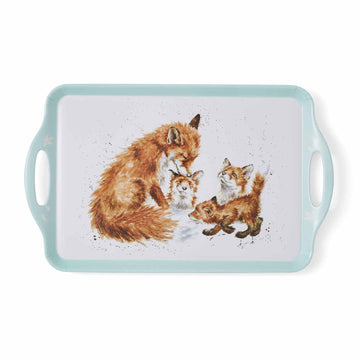 Pimpernel Wrendale Designs  Fox Kisses Melamine Handled Tray