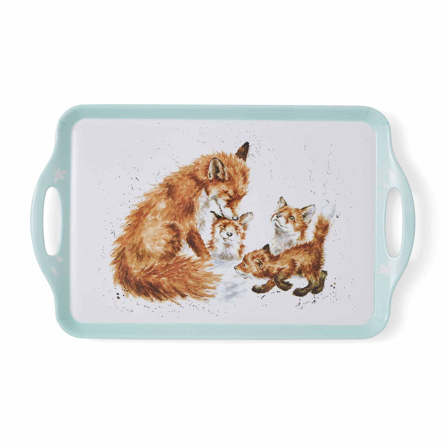 Pimpernel Wrendale Designs  Fox Kisses Melamine Handled Tray