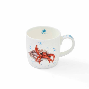 Royal Worcester Hannah Dale Wrendale Designs Happy Crab Mug, 11 oz.