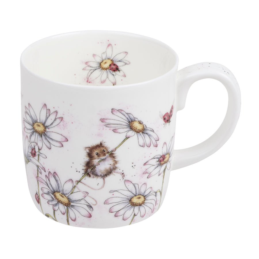 Royal Worcester Hannah Dale Wrendale Designs Oops a Daisy Coffee Tea Coffee Tea Mug 14 oz.