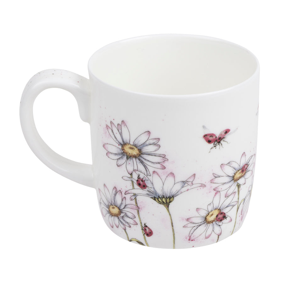 Royal Worcester Hannah Dale Wrendale Designs Oops a Daisy Coffee Tea Coffee Tea Mug 14 oz.