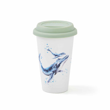 Royal Worcester Hannah Dale Wrendale Designs Whale Travel Mug